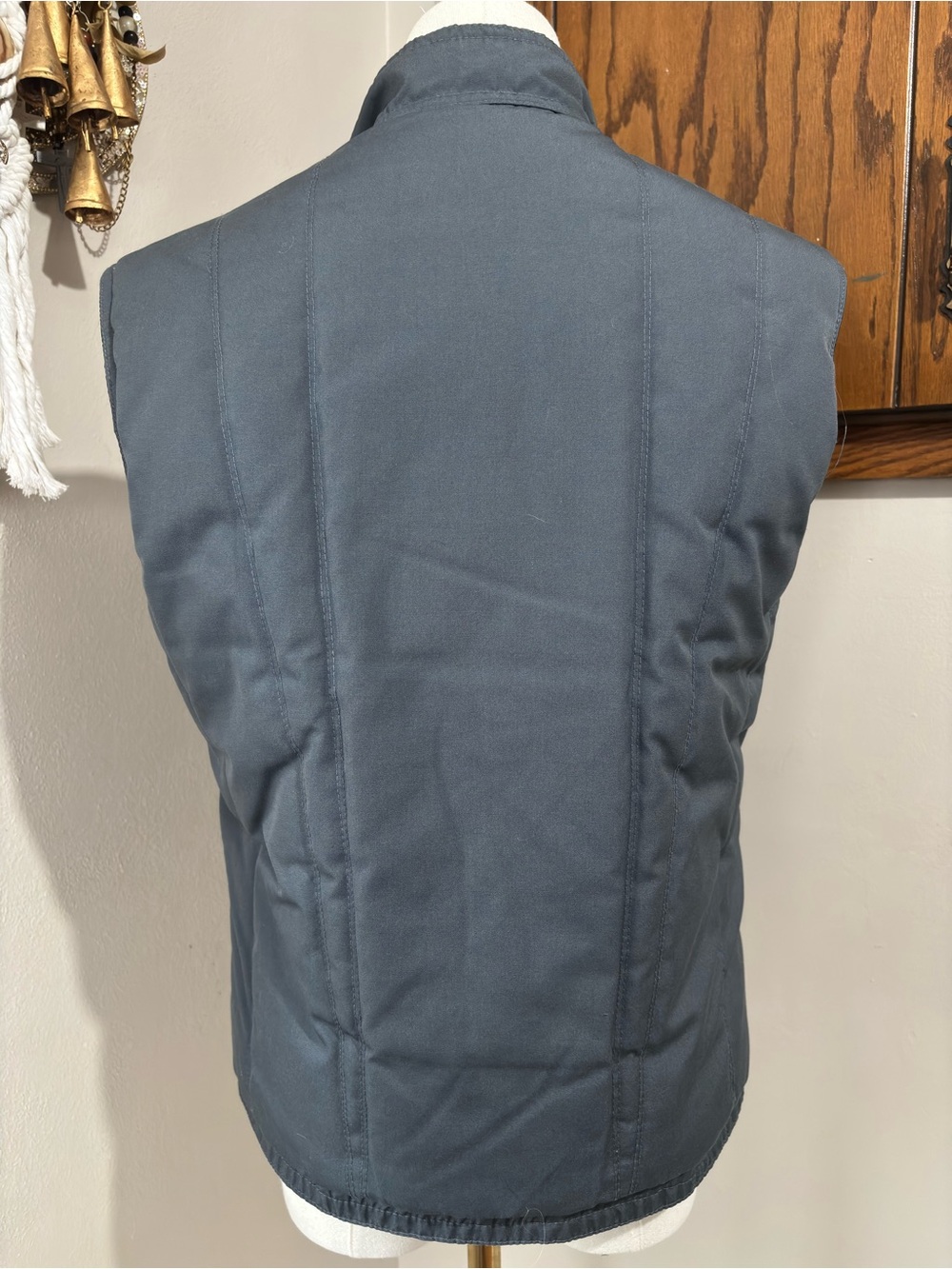 Obermeyer Vintage Quilted Puffer Vest Winnie Reversible Size Medium Gray - Picture 6 of 9
